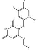 6-(乙硫基)-1-(245-三氟芐基)-1,3,5-三嗪-2,4(1H,3H)-二酮