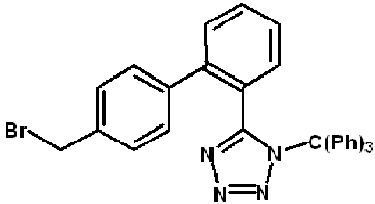 China N-(Triphenylmethyl)-5-(4'-bromomethylbiphenyl-2-yl-)terazole - China Supplier