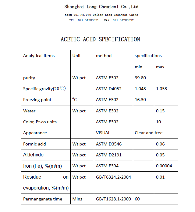 China acetic acid - China Supplier