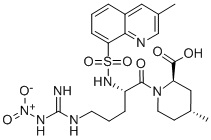 China (2R,4R)-1-[(2S)-5-[[Imino(nitroamino)methyl]amino]-2-[[(3-methyl-8-quinolinyl)sulfonyl]amino]-1-oxopentyl]-4-methyl-2-piperidinecarboxylic acid - China Supplier
