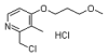 China 2-Chloromethyl-3-methyl-4-(3-methoxypropoxy)pyridinehydrochloride - China Supplier China 2-Chloromethyl-3-methyl-4-(3-methoxypropoxy)pyridinehydrochloride - China Supplier