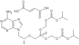 China bis({[(1-methylethoxy)carbonyl]oxy}methyl) {[(1R)-2-(6-amino-9H-purin-9-yl)-1-methylethoxy]methyl}phosphonate (2E)-but-2-enedioate - China Supplier