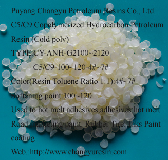 China C5/C9 Copolymerized Hydrocarbon Petroleum Resin (cold poly) for hot melt adhesives - China Supplier