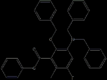 China 2-Benzyloxy-3-dibenzylaMino-5-fluoro-6-Methyl-benzoic acid phenyl ester - China Supplier