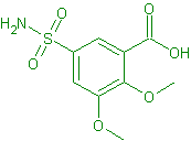 China 2,3-Dimethoxy-5-sulphamoylbenzoic acid - China Supplier