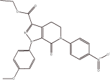 Ethyl 1-(; 1H-Pyrazolo[3,4-c]pyridine-3-carboxylic acid, 4,5,6,7-tetrahydro-1-(4-methoxyphenyl)-6-(4-nitrophenyl)-7-oxo-, ethyl ester