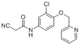 N-(3-chloro-4-(pyridin-2-ylmethoxy)phenyl)-2-cyanoacetamide