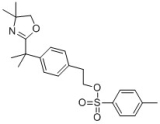 2-[4-[1-(4,4-dimethyl-5H-oxazol-2-yl)-1-methyl-ethyl]phenyl]ethyl 4-methylbenzenesulfonate