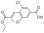 (E)-3,5-dichloro-4-(3-ethoxy-2-methyl-3-oxoprop-1-enyl)benzoic acid