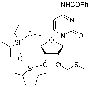 2,-O-Methylthiomethyl-3',5'-TIPDS-4N-BenzoylCytid
