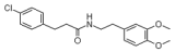 4-Chloro-N-[2-(3,4-dimethoxyphenyl)ethyl]benzenepropanamide