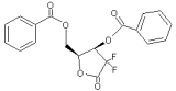 2-Deox-2,2-difluoro-D-erythro pentonicacid gammalactone3,5-dibenzoate