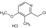 Pyridine 2-(chloromethyl)-4-methoxy-3-methyl hydrochloride