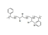 Brominated butadiene-vinyl aromatic copolymer