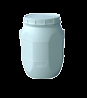 60l open plastic barrel