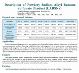 High content of powdered sodium dodecyl benzene sulfonate LAS-P30