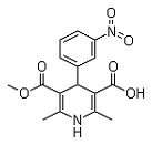 Methylhydrogen1,4-dihydro-2,6-dimethyl-4-(3-nitrophenyl)pyridine-3,5-dicarboxylate