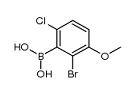 (2-Bromo-6-chloro-3-methoxyphenyl)boronicacid