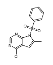 7-Benzenesulfonyl-4-chloro-6-methyl-7H-pyrrolo[2,3-d]pyrimidine