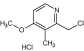 Pyridine 2-(chloromethyl)-4-methoxy-3-methyl hydrochloride