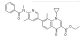 ethyl 7-[6-[benzoyl(methyl)amino]-5-methyl-3-pyridyl]-1-cycl opropyl-8-methyl-4-oxo-quinoline-3-carboxylate