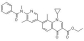 ethyl 7-[6-[benzoyl(methyl)amino]-5-methyl-3-pyridyl]-1-cyclopropyl-8-methyl-4-oxo-quinoline-3-carboxylate