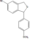 1-(4-methoxyphenyl)-1,3-dihyhro-isobenzofuran-5-carbonitrile.