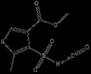 3-Thiophenecarboxylic acid, 4-(isocyanatosulfonyl)-5-methyl-, methyl ester